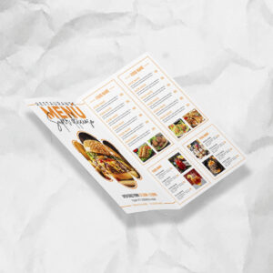 Cartas Menu Plegadas