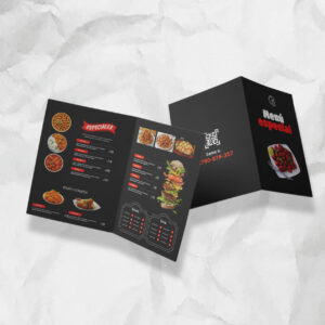 Cartas Menu Plegadas