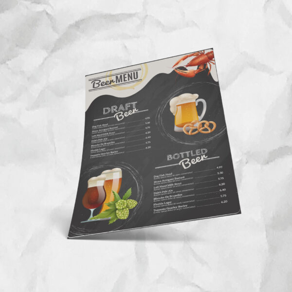 Cartas Menu Individuales
