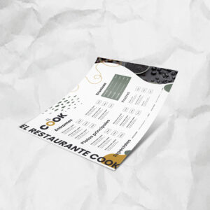 Cartas Menu Individuales