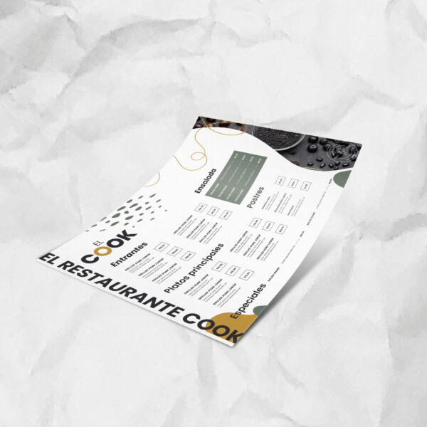Cartas Menu Individuales