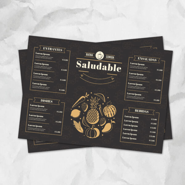 Cartas Menu Individuales