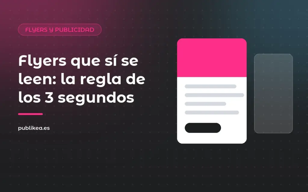 Flyers que sí se leen: la regla de los tres segundos